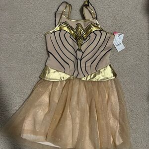 Gold and Tan Kids Costume Dress